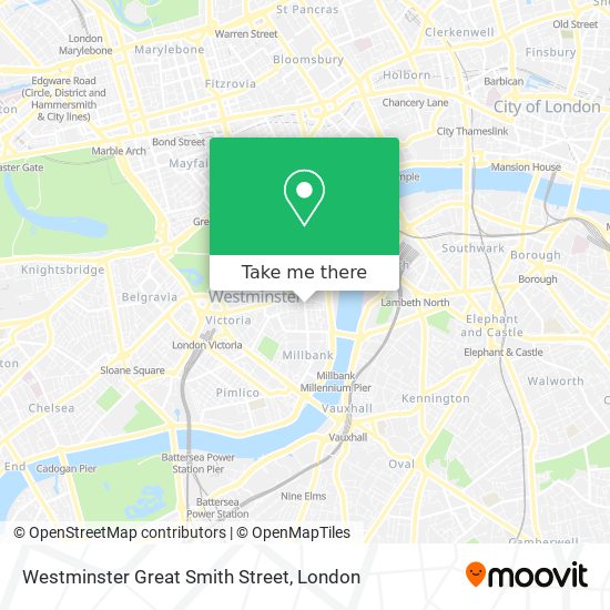 Westminster Great Smith Street map