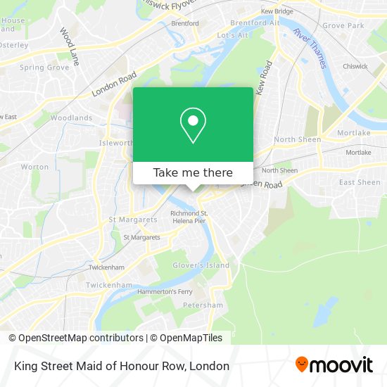 King Street Maid of Honour Row map
