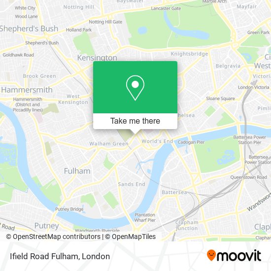 Ifield Road Fulham map