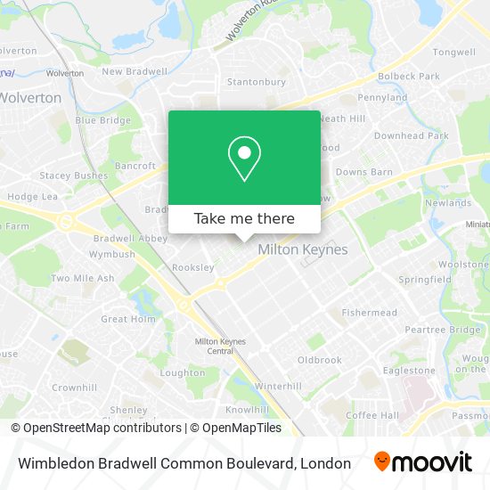 Wimbledon Bradwell Common Boulevard map