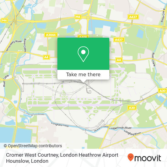 Cromer West Courtney, London Heathrow Airport Hounslow map