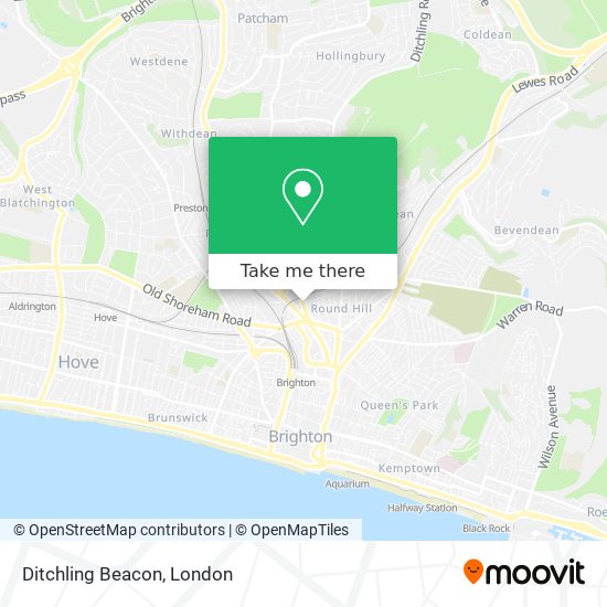 Ditchling Beacon map