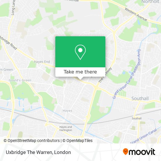 Uxbridge The Warren map