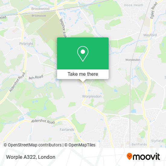 Worple A322 map