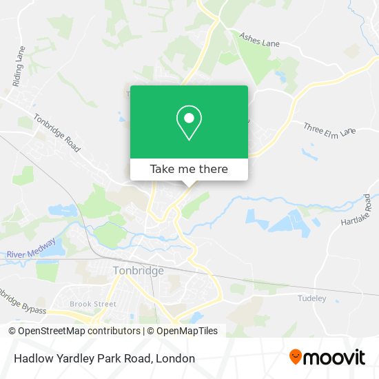 Hadlow Yardley Park Road map