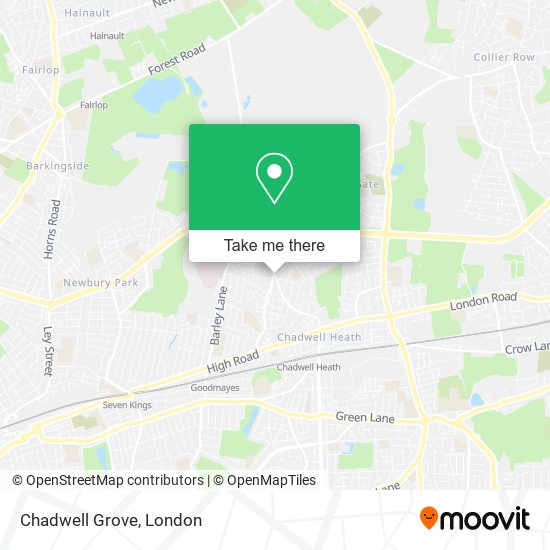 Chadwell Grove map