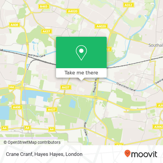 Crane Cranf, Hayes Hayes map