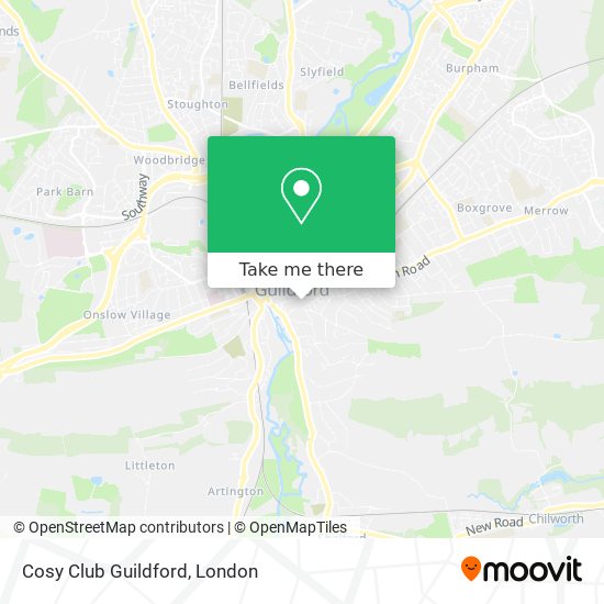 Cosy Club Guildford map