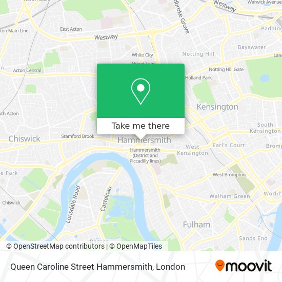 Queen Caroline Street Hammersmith map