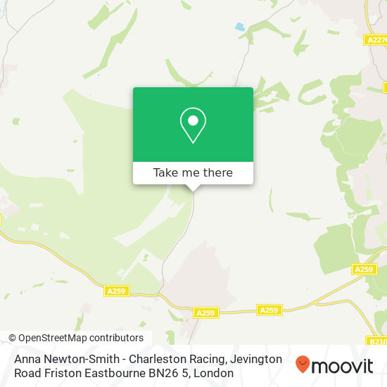 Anna Newton-Smith - Charleston Racing, Jevington Road Friston Eastbourne BN26 5 map