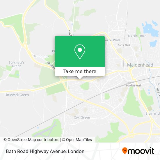 Bath Road Highway Avenue map