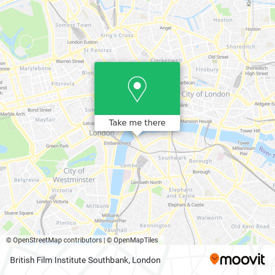 British Film Institute Southbank map