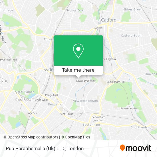 Pub Paraphernalia (Uk) LTD. map