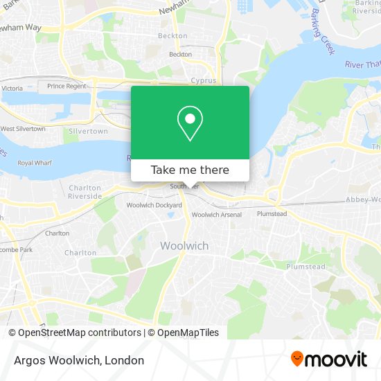 Argos Woolwich map