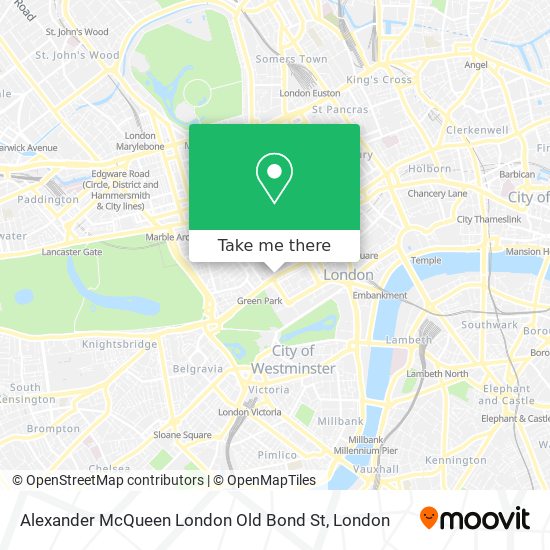 Alexander McQueen London Old Bond St map