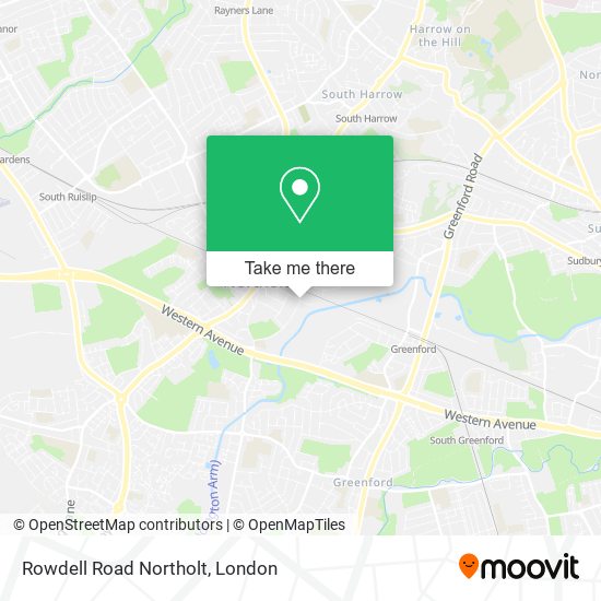 Rowdell Road Northolt map