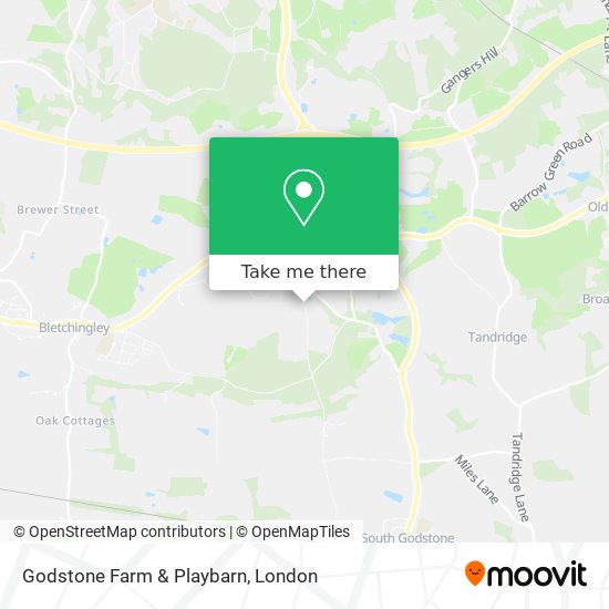 Godstone Farm & Playbarn map