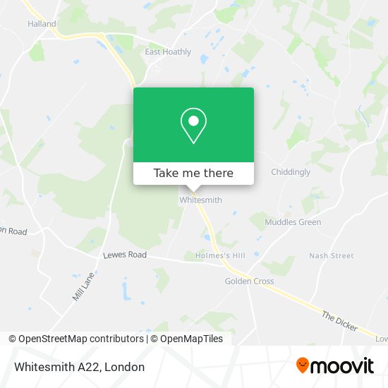 Whitesmith A22 map