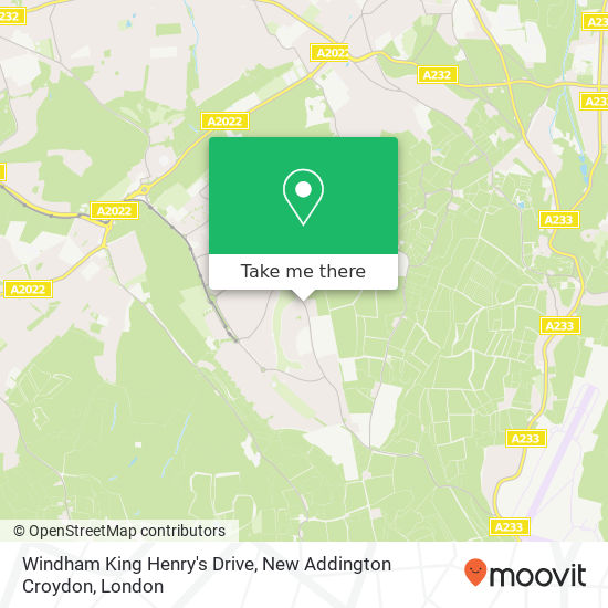 Windham King Henry's Drive, New Addington Croydon map