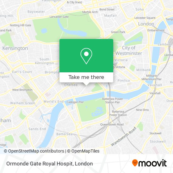 Ormonde Gate Royal Hospit map