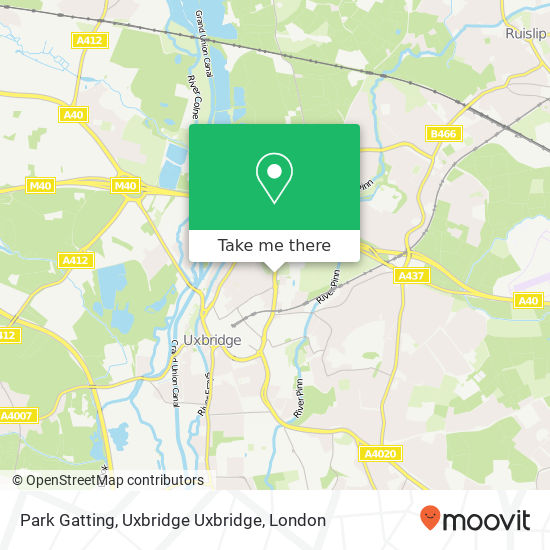 Park Gatting, Uxbridge Uxbridge map