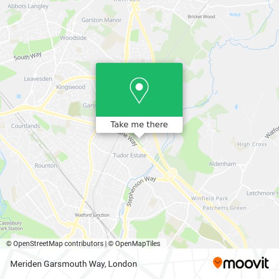 Meriden Garsmouth Way map