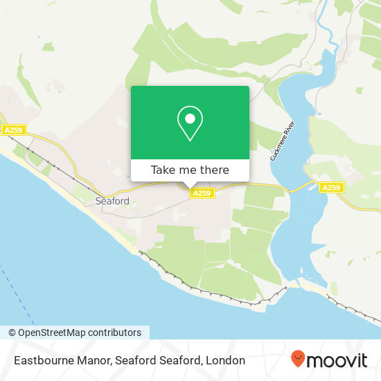 Eastbourne Manor, Seaford Seaford map