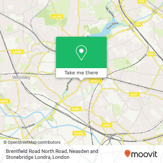 Brentfield Road North Road, Neasden and Stonebridge Londra map
