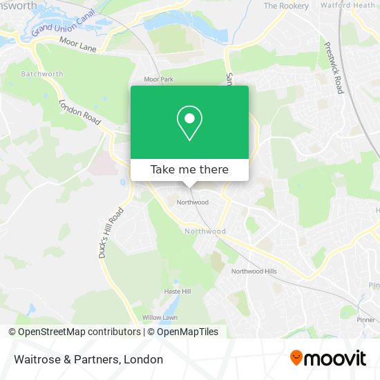 Waitrose & Partners map