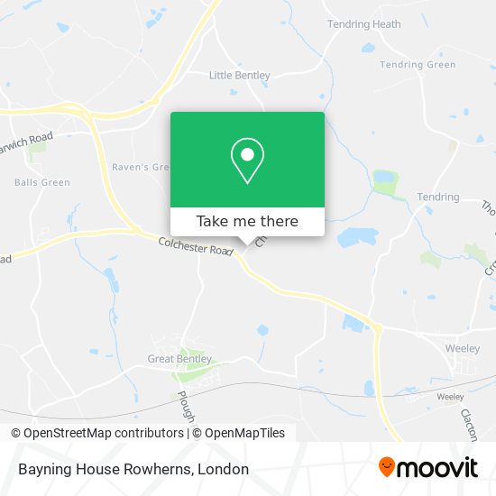 Bayning House Rowherns map
