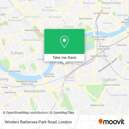 Winders Battersea Park Road map
