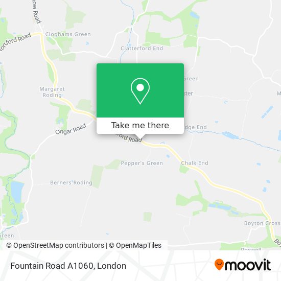 Fountain Road A1060 map