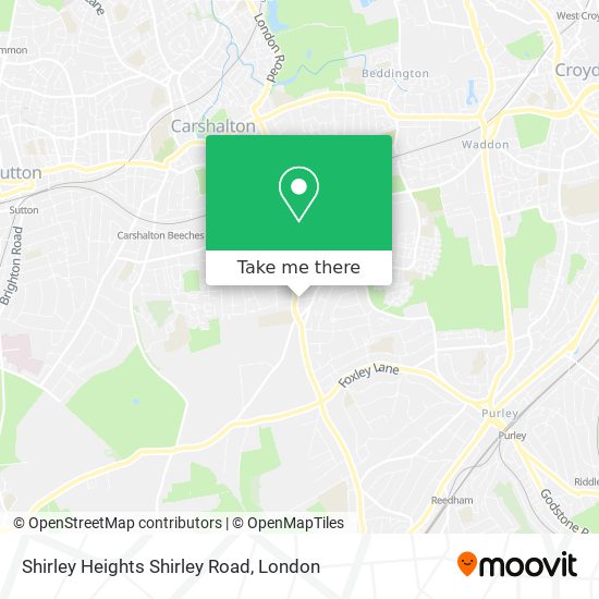 Shirley Heights Shirley Road map