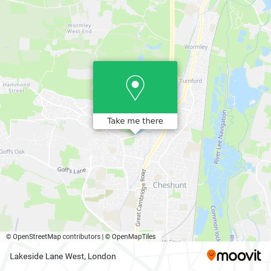 Lakeside Lane West map
