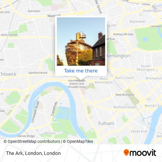 The Ark, London map