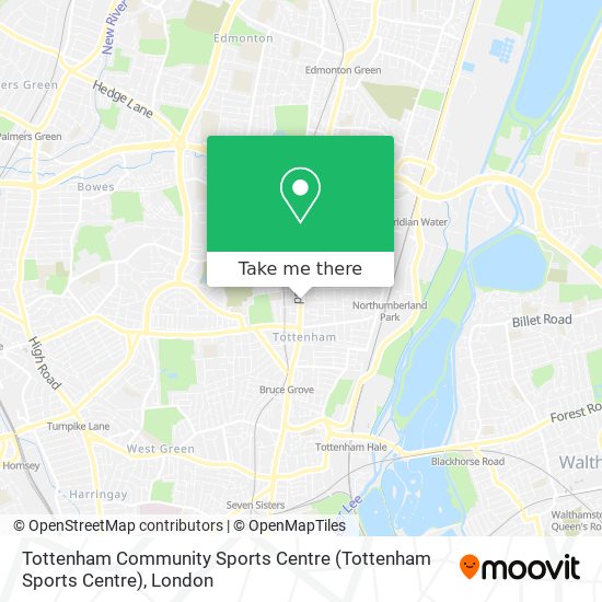 Tottenham Community Sports Centre map
