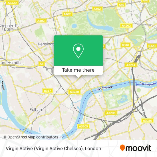 Virgin Active (Virgin Active Chelsea) map