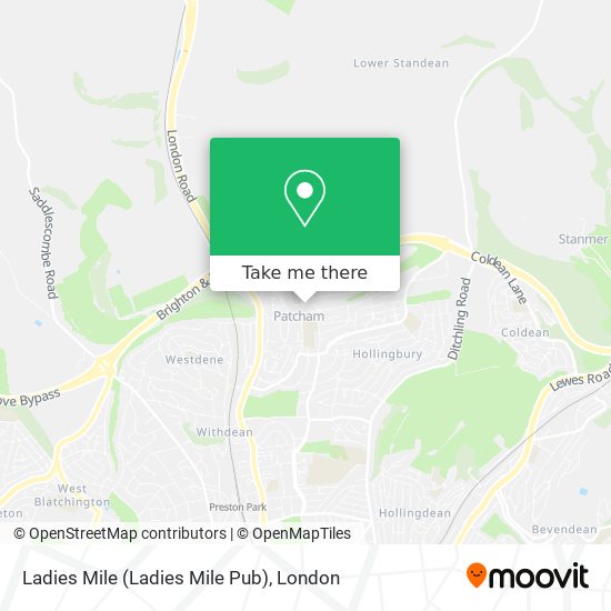 Ladies Mile (Ladies Mile Pub) map