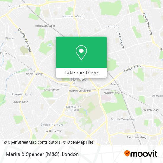 Marks & Spencer (M&S) map