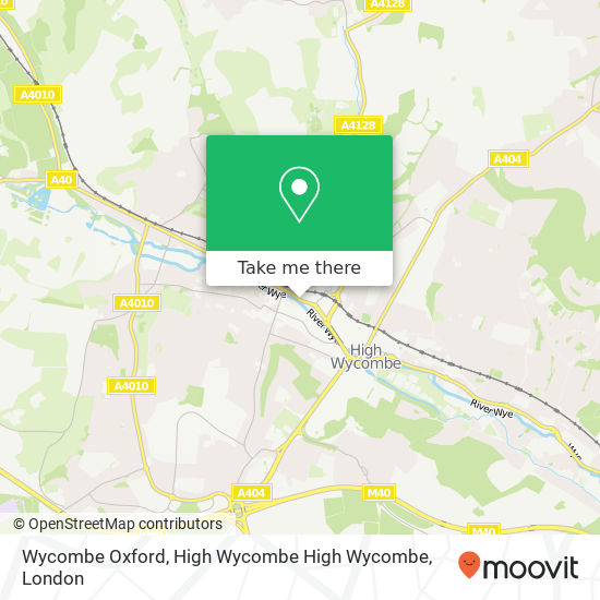 Wycombe Oxford, High Wycombe High Wycombe map