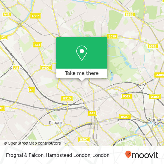 Frognal & Falcon, Hampstead London map