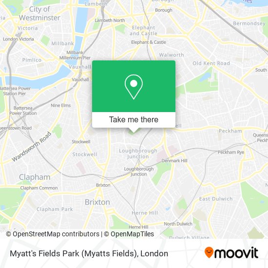 Myatt's Fields Park (Myatts Fields) map