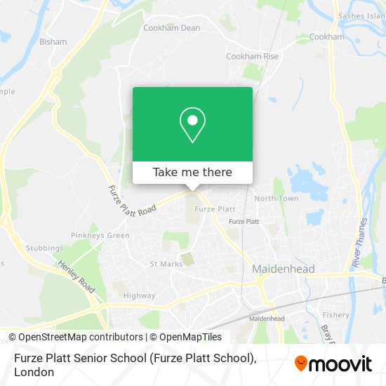 Furze Platt Senior School map