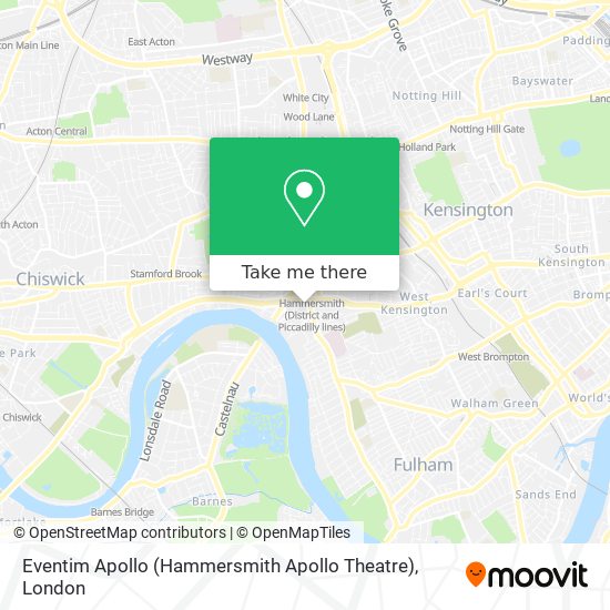 Eventim Apollo (Hammersmith Apollo Theatre) map