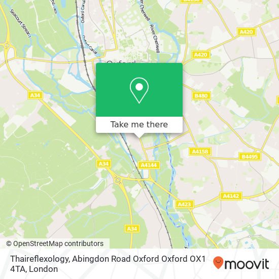 Thaireflexology, Abingdon Road Oxford Oxford OX1 4TA map