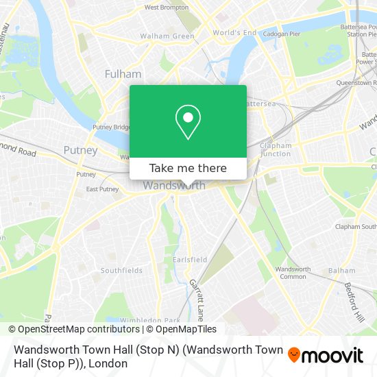 Wandsworth Town Hall (Stop N) (Wandsworth Town Hall (Stop P)) map
