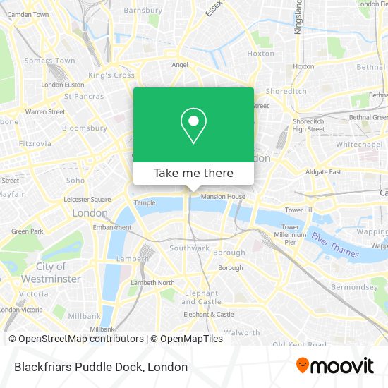 Blackfriars Puddle Dock map