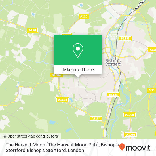 The Harvest Moon (The Harvest Moon Pub), Bishop's Stortford Bishop's Stortford map