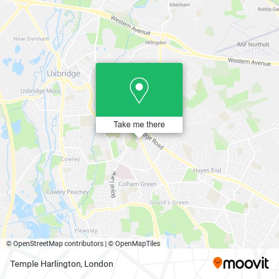 Temple Harlington map