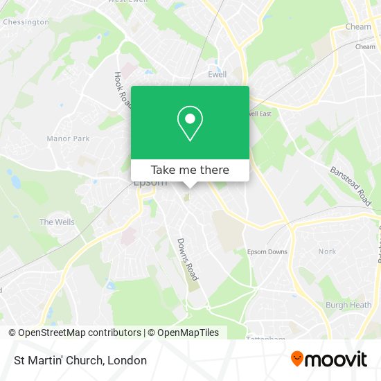 St Martin' Church map